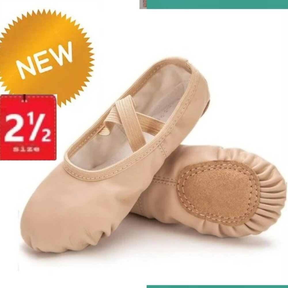 🎁 10/$25 - New ballet slippers, size 2.5, nude colored